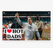 I Heart Hot Dads Flags 3x5ft Flag Co